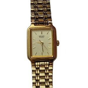Vintage Seiko V401-5129 Women's Quartz Tank Watch 18mm  - New Battery Wrist 5.75